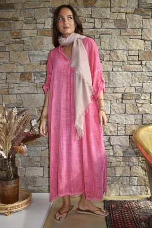 Kasbah Souk Dress Washed Fuchsia